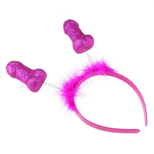 Hens Party Adult Use Pink Penis Willy Headband - Everything Party