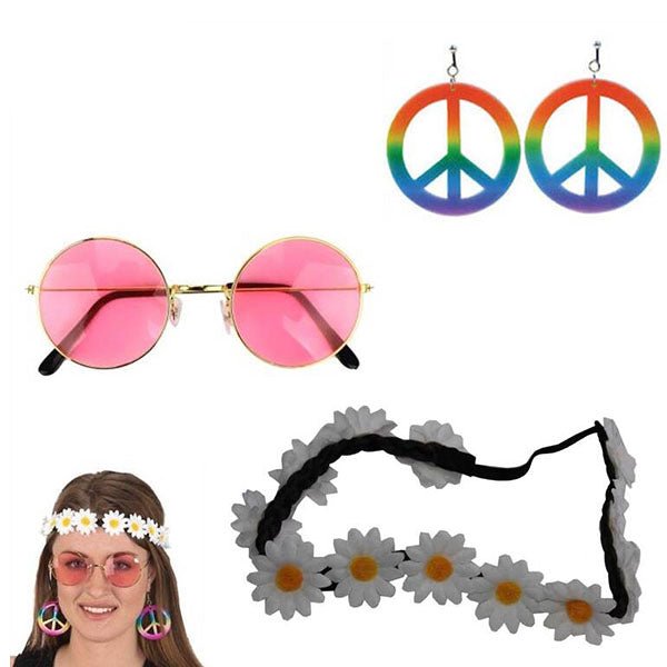 Hippie Dress Up Accessories Set - Everything Party