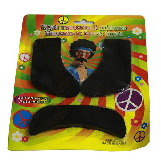 Hippie Moustache & Sideburns set - Everything Party