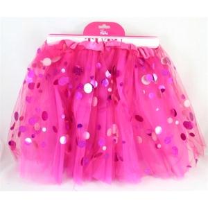 Hot Pink Tutu with Spotted Tulle - Everything Party