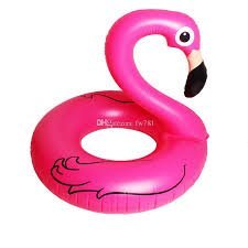 Inflatable Flamingo Swimming Ring - Everything Party