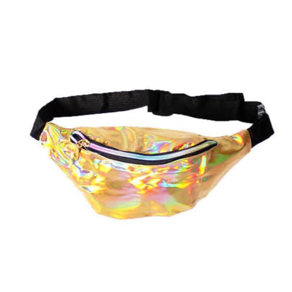 Iridescent Fanny Pack Bum Bag - Gold - Everything Party