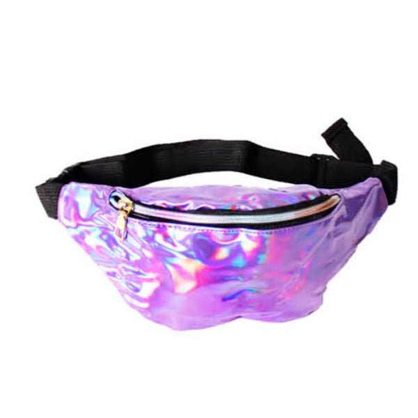 Iridescent Fanny Pack Bum Bag - Purple - Everything Party