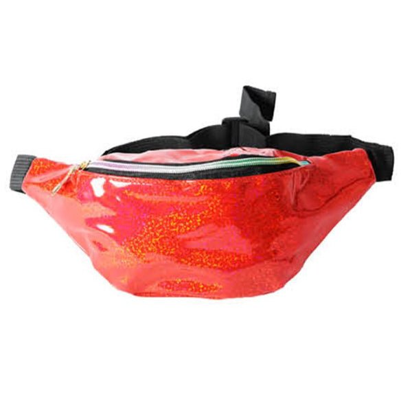 Iridescent Fanny Pack Bum Bag - Red - Everything Party