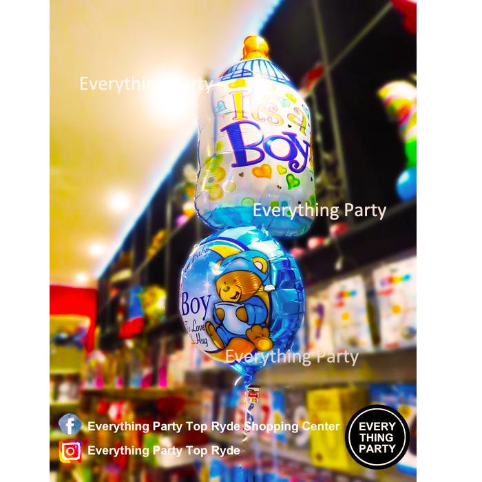 It's a Boy Helium Balloon Bouquet - Everything Party