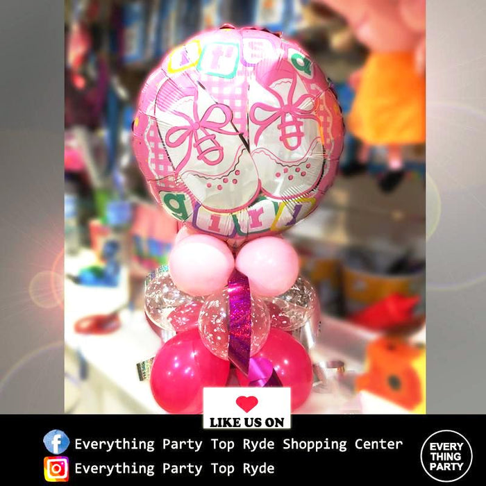 It's a Girl Table Balloon Arrangement - Everything Party