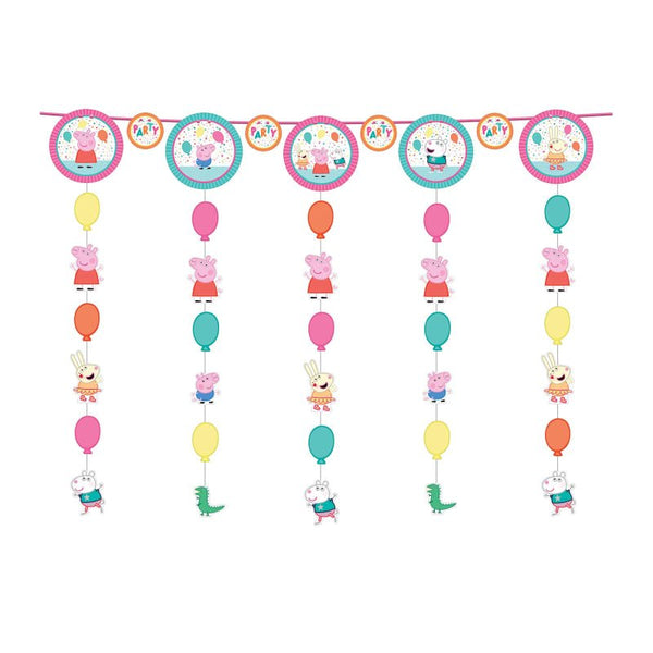 Licensed Peppa Pig Confetti Party Haning String Decoration - Everything Party