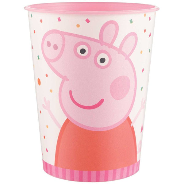 Licensed Peppa Pig Confetti Party Reusable Plasitc Cup 473ml - Everything Party