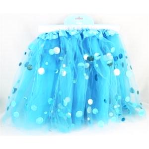 Light Blue Tutu with Spotted Tulle - Everything Party