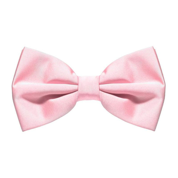Light Pink Satin Bow Tie - Everything Party