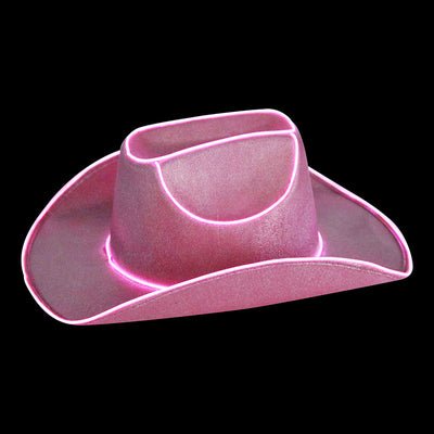 Light Up Cowboy/Cowgirl Hat - Pink - Everything Party