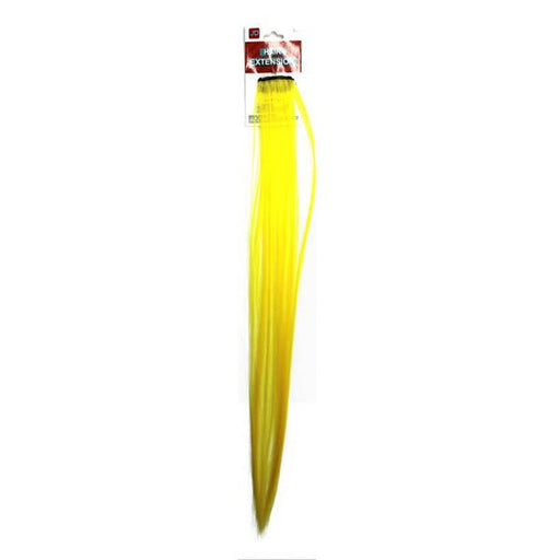Long Straight Hair Extension - Yellow - Everything Party