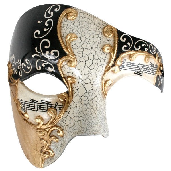 Maestro Black & Gold Masquerade Eye Mask - Everything Party