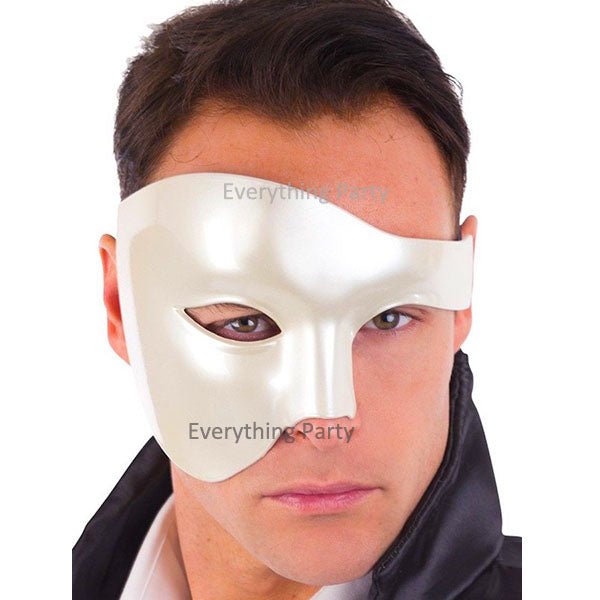 Maestro Shiny Cream Masquerade Half Eye Mask - Everything Party