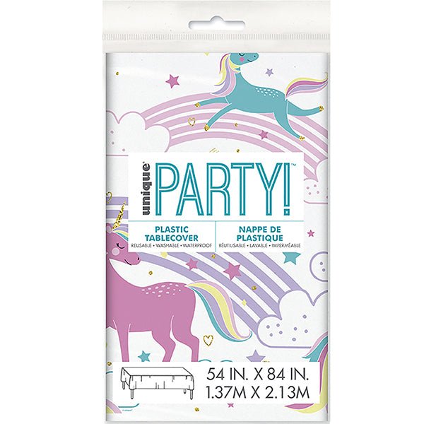 Magical Unicorn Plastic Tablecloth - Everything Party