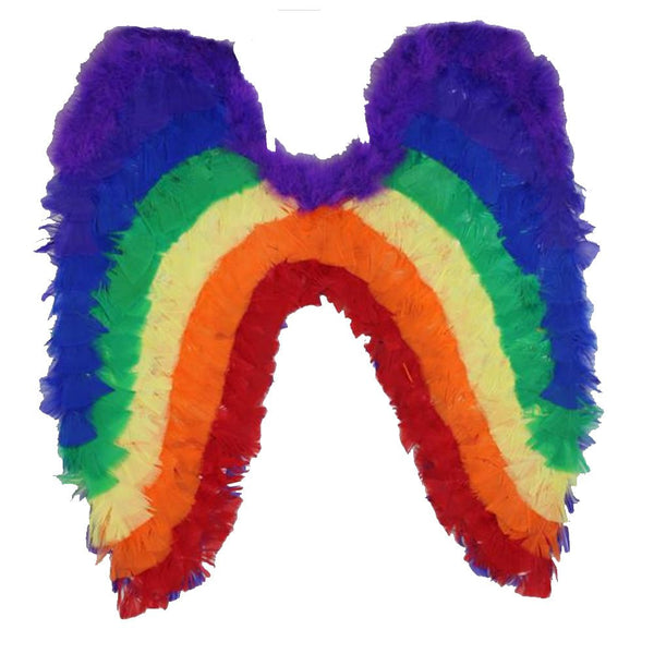 Mardi Gras Rainbow Feather Wings - Everything Party
