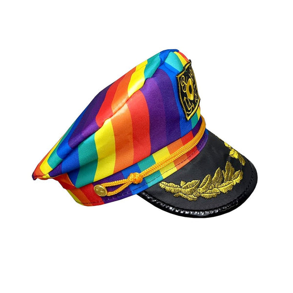Mardi Gras Rainbow Festival Captain Sailor Hat - Everything Party