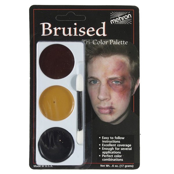 Mehron Tri-Colour Make-up Palette - Bruise - Everything Party