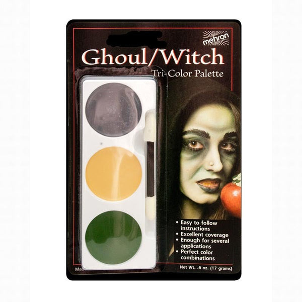 Mehron Tri-Colour Make-up Palette - Ghoul/Witch - Everything Party
