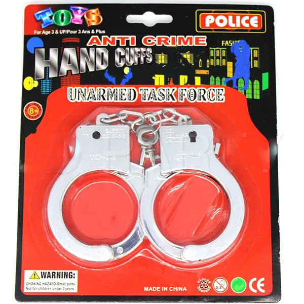 Metal Look Plastic Party Handcuffs - Everything Party