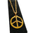 Metal Peace Sign Hippie Necklace - Gold - Everything Party