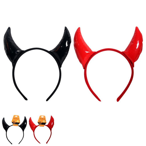 Metallic Devil Horn Headband - Everything Party