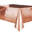 Metallic Rose Gold Plastic Rectangle Tablecloth - Everything Party