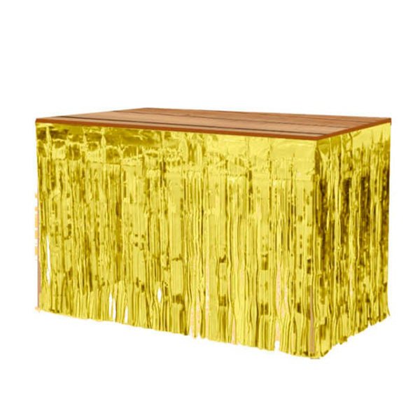 Metallic Table Skirt - Gold - Everything Party