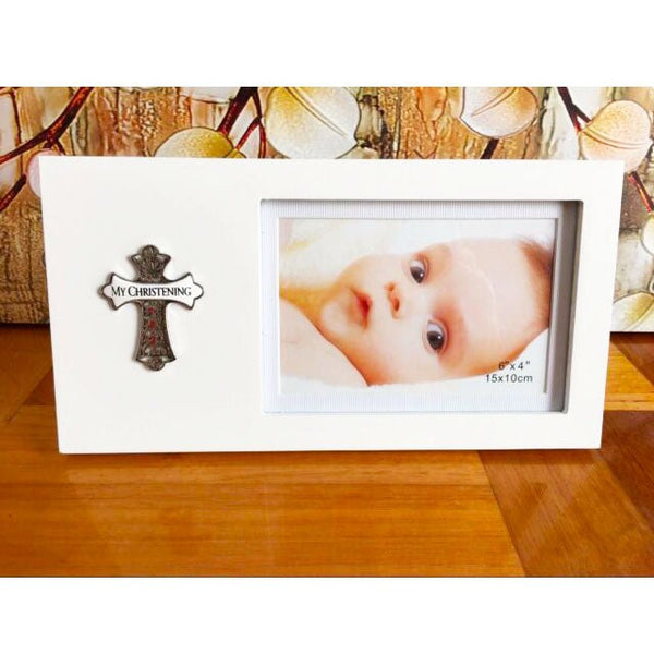 My Christening Wooden Photo Frame - Everything Party