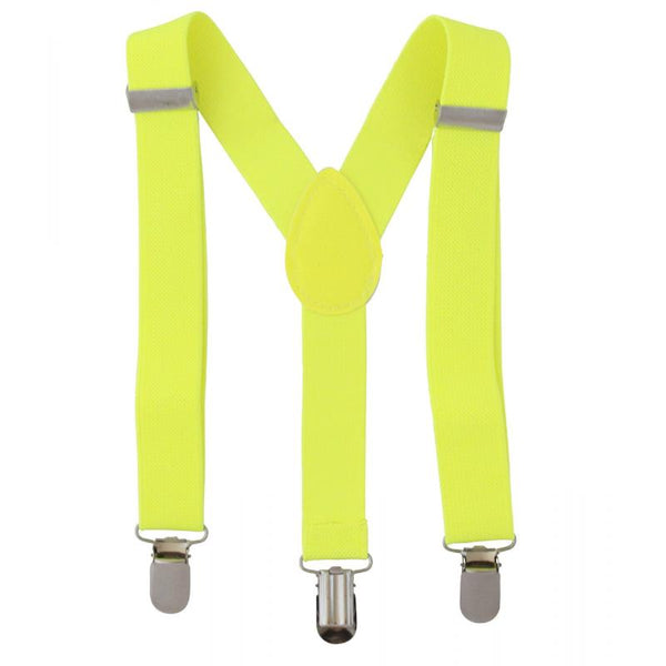 Neon Yellow Suspenders - Everything Party