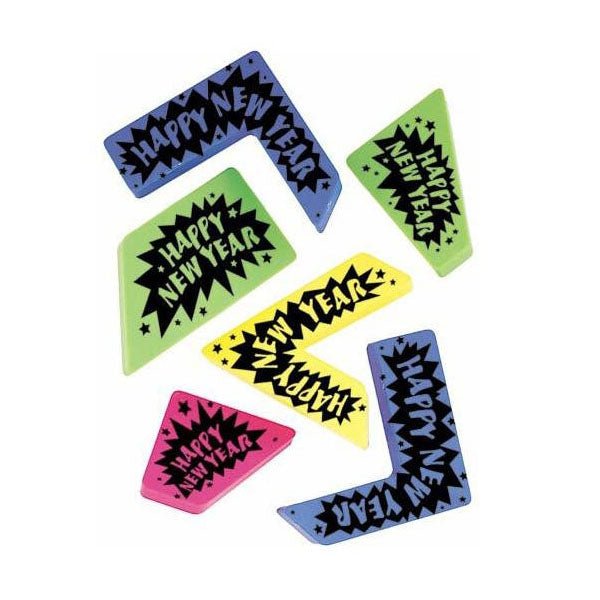 New Year Plastic Neon Noisemakers - Everything Party