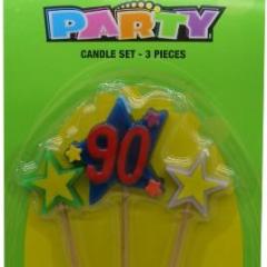 No.90 Birthday Candle set - Assorted Colour - Everything Party