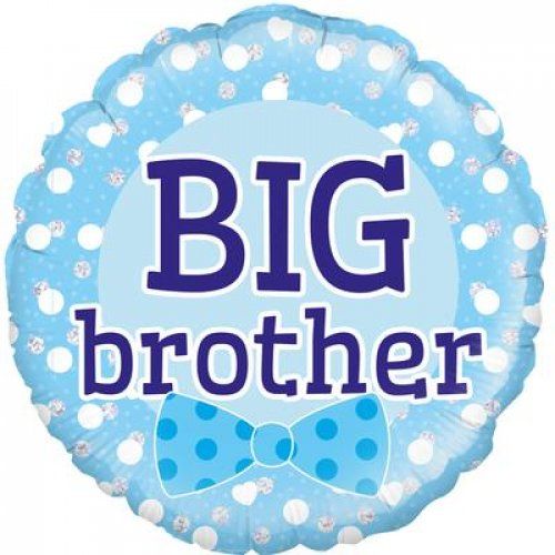 Oaktree Foil 45cm Big Brother Blue Bowtie Balloon - Everything Party