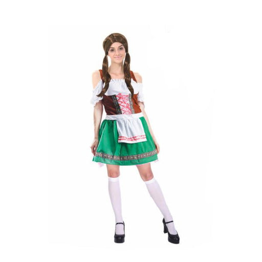 Oktoberfest Traditional Bavarian Green Beer Lady Costume - Everything Party