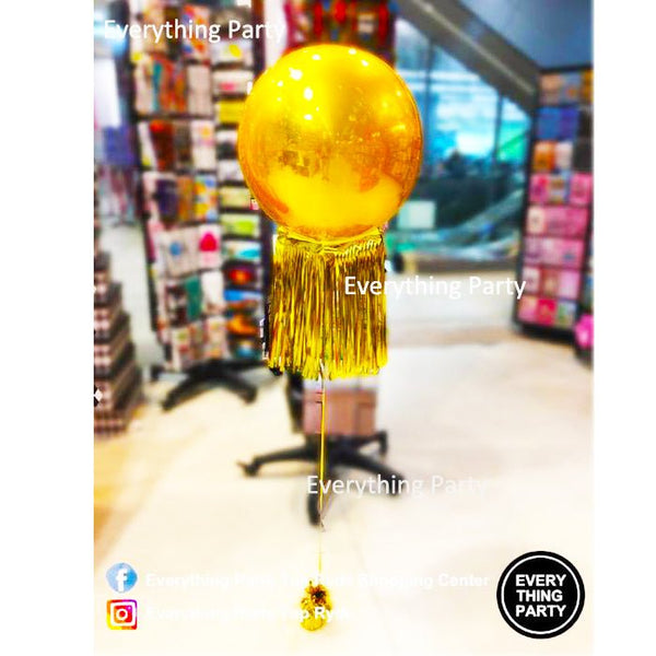 Orbz Round Helium Balloon with Tassel Bouquet - Everything Party