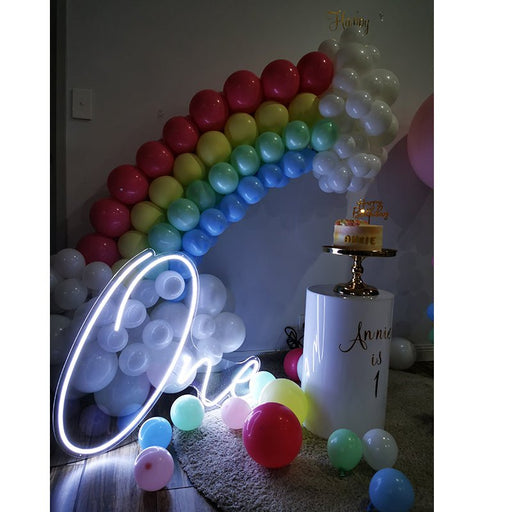 Party Hire - 1st Birthday ONE Neon Light Sign Party Decoration - Everything Party
