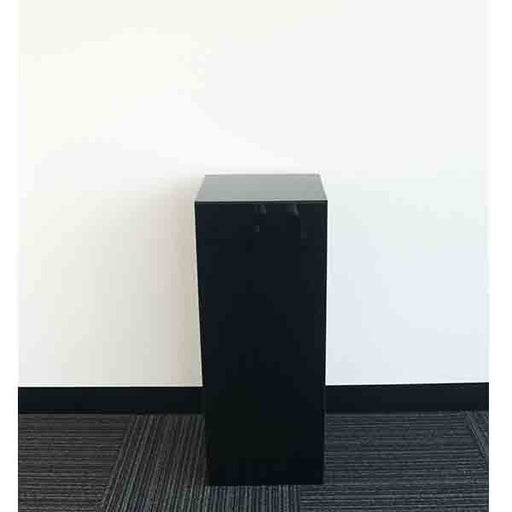 Party Hire - Black Acrylic Plinth 75cm Square - Everything Party