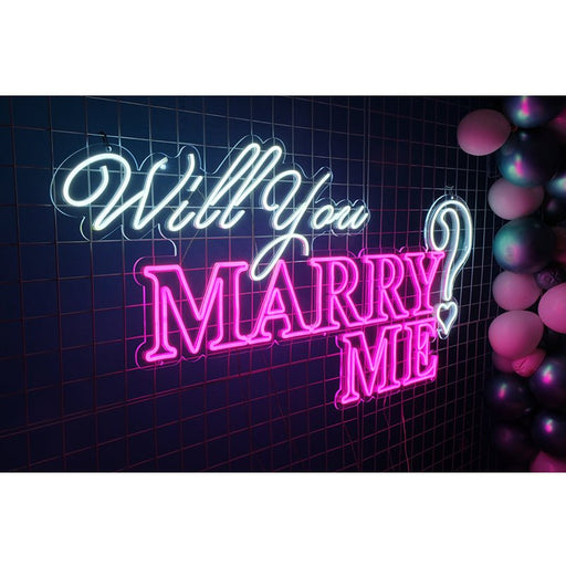 Party Hire - Will You MARRY ME? Neon Light Sign Party Decoration - Everything Party