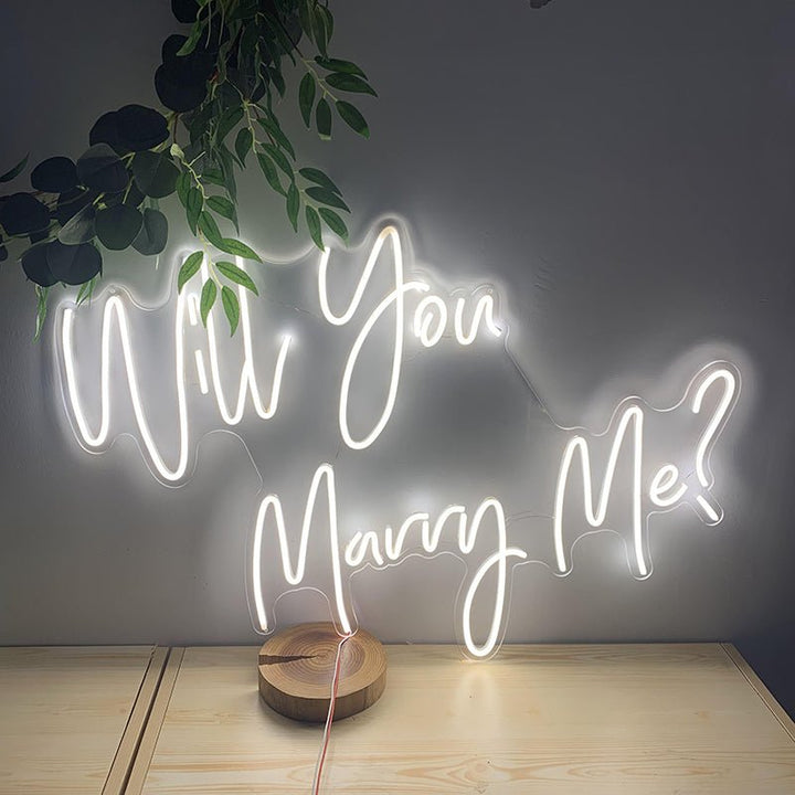 Party Hire - Will You Marry Me? Neon Light Sign Party Decoration - Everything Party