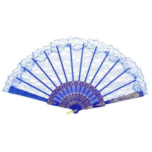 Party Lace Fan - Blue - Everything Party