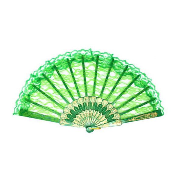 Party Lace Fan - Green - Everything Party