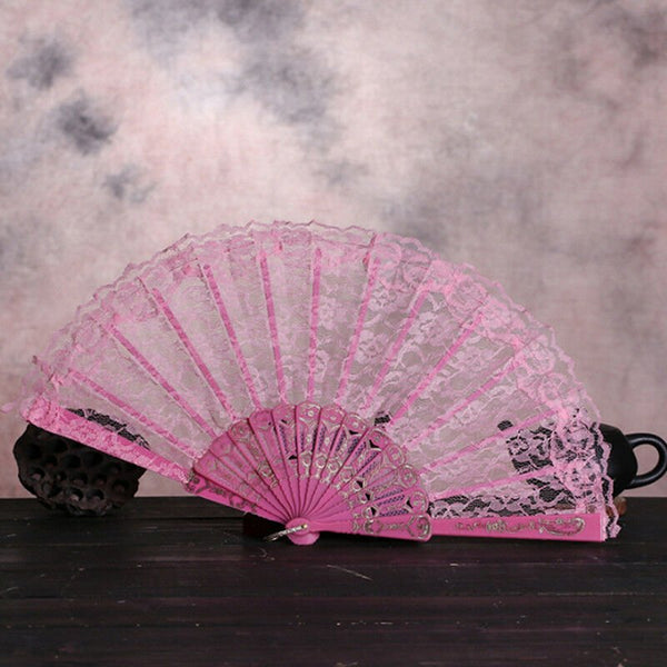 Party Lace Fan - Light Pink - Everything Party