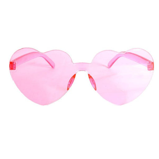 Perspex Hearts Party Glasses - Light Pink - Everything Party