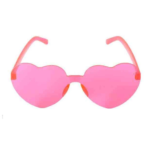Perspex Hearts Party Glasses - Pink - Everything Party