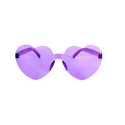 Perspex Hearts Party Glasses - Purple - Everything Party