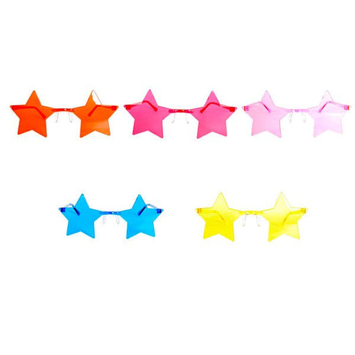 Perspex Star Shape Festival Party Glasses - Everything Party