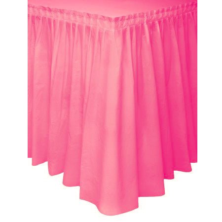 Plastic Table Skirt - Pink - Everything Party