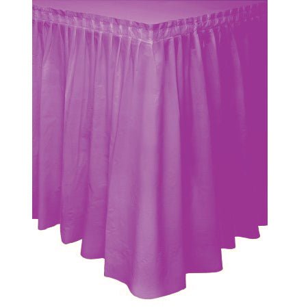 Plastic Table Skirt - Purple - Everything Party