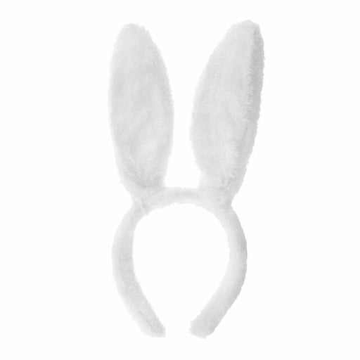 Plush Bunny Ears Headband - White - Everything Party