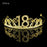 Premium 18th Birthday Metal Tiara with Diamond Cake Decoration - Gold - Everything Party